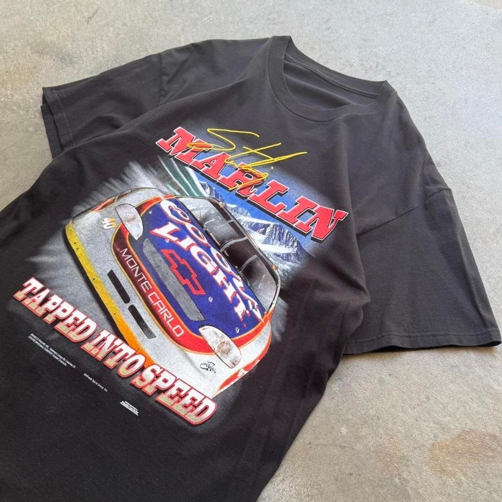 Vintage AOP Nascar Beer Tee